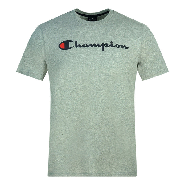 Champion Classic Script Logo Grey TShirt 209829 EM006